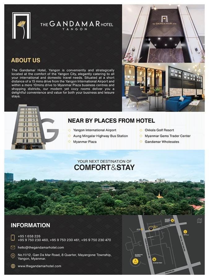 The Gandamar Hotel , Rangoon Buitenkant foto